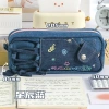 Hộp bút chì Denim chống bụi, túi Dopamine màu tương phản, dung tích lớn - 88.020₫ 10