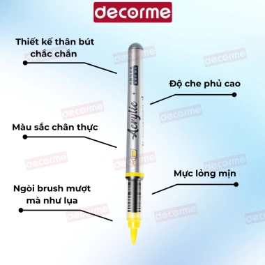 Hộp Bút Sơn Màu Queenstar Acrylic Roller Nhựa Trong Decorme Vintage Giảm 22% chỉ 120.900₫ 6