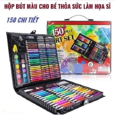 Hộp Bút Tô Màu 150 Chi Tiết Hàng Loại - Giá Ưu Đãi 79.000 VND Cho Bé