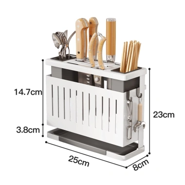 Hộp cài dao kéo đa năng đựng đũa kim loại sơn tĩnh điện sang trọng - 190k