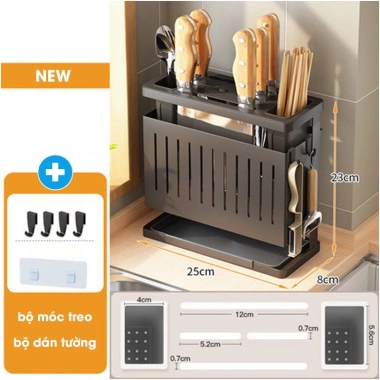 Hộp cài dao kéo đa năng đựng đũa kim loại sơn tĩnh điện sang trọng - 190k