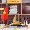 Hộp Cắm Bút Doanh Nhân Thuận Buồm - Đồng Mạ Vàng 24K, Pha Lê K9, Kèm Hộp Quà 10