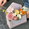 Hộp cắm hoa quai da mica hottrend túi hoa tươi, hoa sáp, giá 35.000đ 8