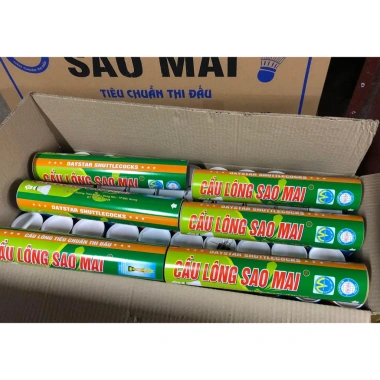Hộp Cầu Lông 10 Quả Chuyên Nghiệp 1 Quả 1 Trận - Vượt Trội, Hạng B, Sao Mai Chính Hãng