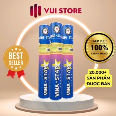 Hộp cầu lông Vina Star Xanh 12 quả - Chính hãng, phù hợp chơi phong trào, thi đấu, trình độ 1 năm+ - Giá 164.000 3