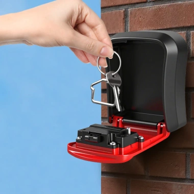 Hộp chìa khóa treo tường di động - Bảo mật 4 số, chống nước, lý tưởng cho văn phòng 2