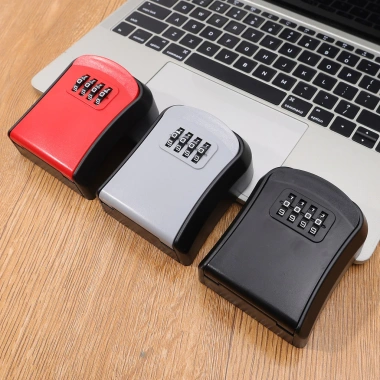 Hộp chìa khóa treo tường di động - Bảo mật 4 số, chống nước, lý tưởng cho văn phòng 7