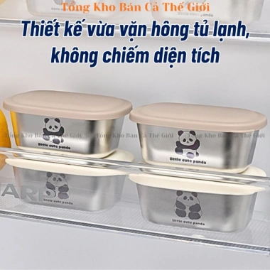 Hộp Chữ Đông Ăn Dặm Inox 304 110ml Nắp Đậy Chống Gỉ An Toàn Đựng Gia Vị - 27.5k 3