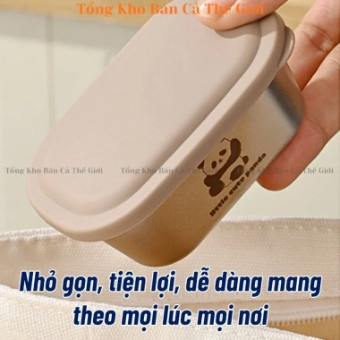 Hộp Chữ Đông Ăn Dặm Inox 304 110ml Nắp Đậy Chống Gỉ An Toàn Đựng Gia Vị - 27.5k 4