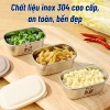 Hộp Chữ Đông Ăn Dặm Inox 304 110ml Nắp Đậy Chống Gỉ An Toàn Đựng Gia Vị - 27.5k 5
