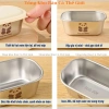 Hộp Chữ Đông Ăn Dặm Inox 304 110ml Nắp Đậy Chống Gỉ An Toàn Đựng Gia Vị - 27.5k 7