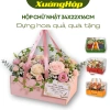 Hộp chữ nhật nắp mica kèm dây xách Đựng hoa quả quà tặng giá xưởng SX 35.000