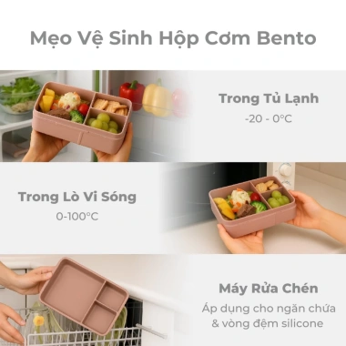 Hộp Cơm Bento trẻ em nhiều ngăn – Đi học, đi chơi, du lịch giá ưu đãi 489.000 đồng