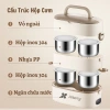 Hộp cơm cắm điện đa năng 2 tầng 4 ngăn giữ nhiệt – cao cấp, hâm nóng nhanh cho văn phòng & du lịch, giá 268k 4