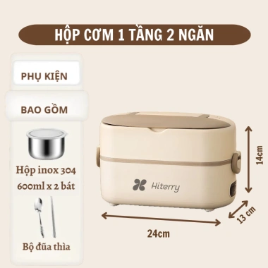 Hộp cơm cắm điện đa năng 2 tầng 4 ngăn giữ nhiệt – cao cấp, hâm nóng nhanh cho văn phòng & du lịch, giá 268k 10 Hộp cơm cắm điện đa năng 2 tầng 4 ngăn giữ nhiệt – cao cấp, hâm nóng nhanh cho văn phòng & du lịch, giá 268k 10