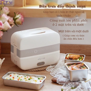 Hộp cơm điện cầm tay mini Bear DFH-B17K2 1.5L 270W - Tiện cho cá nhân, văn phòng, BH 18 tháng, 564.000₫ 2 Hộp cơm điện cầm tay mini Bear DFH-B17K2 1.5L 270W - Tiện cho cá nhân, văn phòng, BH 18 tháng, 564.000₫ 2