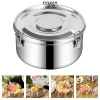 Hộp Cơm Trưa CHLOCH Inox 304 Tròn – Dung tích lớn, kín tươi, chống rò rỉ, phù hợp dã ngoại
