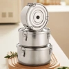 Hộp Cơm Trưa CHLOCH Inox 304 Tròn – Dung tích lớn, kín tươi, chống rò rỉ, phù hợp dã ngoại 4