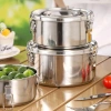 Hộp Cơm Trưa CHLOCH Inox 304 Tròn – Dung tích lớn, kín tươi, chống rò rỉ, phù hợp dã ngoại 7