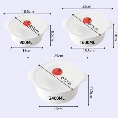 Hộp cơm trưa vi sóng NELO đa chức năng, trong suốt, thân thiện môi trường – chỉ 58.520₫
