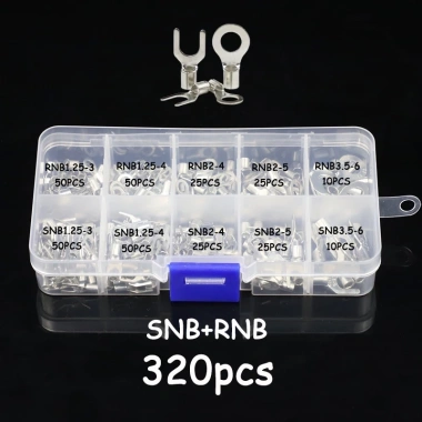 Hộp cos 320 chiếc - Đầu cuối nối dây, cos tròn, cos Y, kìm bấm cos - Giá 72.750₫ 8 Hộp cos 320 chiếc - Đầu cuối nối dây, cos tròn, cos Y, kìm bấm cos - Giá 72.750₫ 8