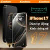 Hộp dán màn hình kiểu sách Dán 1 giây, kính cường lực cho iPhone 11‑17 Pro Max & 17 Air