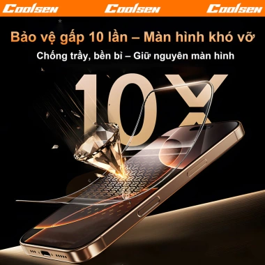 Hộp dán màn hình kiểu sách Dán 1 giây, kính cường lực cho iPhone 11‑17 Pro Max & 17 Air