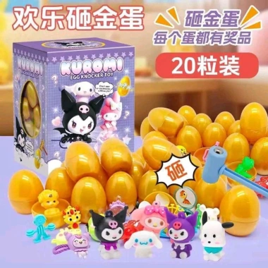 Hộp Đập Trứng Bất Ngờ Kuromi - Quà Tặng Độc Đáo, Giá Ưu Đãi 120k, Vui Nhộn Mỗi Lần