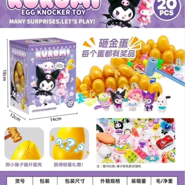 Hộp Đập Trứng Bất Ngờ Kuromi - Quà Tặng Độc Đáo, Giá Ưu Đãi 120k, Vui Nhộn Mỗi Lần 2