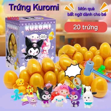 Hộp Đập Trứng Bất Ngờ Kuromi - Quà Tặng Độc Đáo, Giá Ưu Đãi 120k, Vui Nhộn Mỗi Lần 8