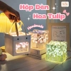 Hộp Đèn Hoa Tulip Handmade Đa Năng Gương Soi Trang Trí Nội Thất Giá 62.000 VND
