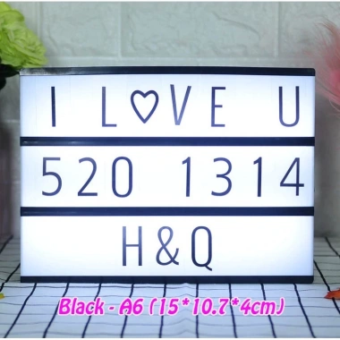 Hộp Đèn LED Ban Đêm Hình Bảng Chữ Cái Đen DIY Pin AAA hoặc USB Giá 60.610 VND 9