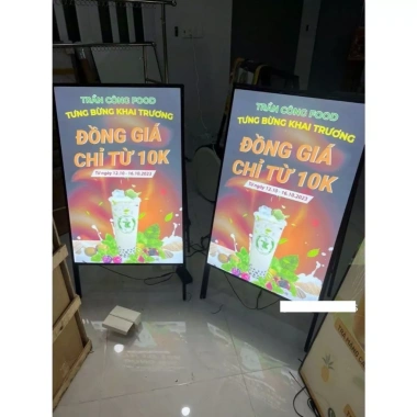 Hộp Đèn LED Quảng Cáo Siêu Mỏng, Menu Kích Thước, Thay Ảnh Dễ Dàng, Khung Tranh Điện Bàn và Treo Tường giá 190k 7