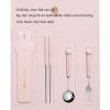 Hộp đũa thìa mini SUZUKO BAGS TM10 - Set đựng đũa muỗng cute, inox, nắp đậy, 30.999 VND 2