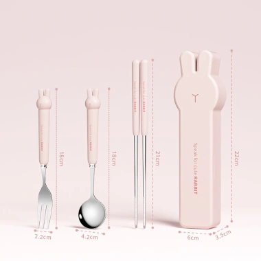 Hộp đũa thìa mini SUZUKO BAGS TM10 - Set đựng đũa muỗng cute, inox, nắp đậy, 30.999 VND 8
