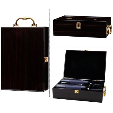 Hộp Đựng 2 Chai Rượu Vang Gỗ Sơn Mài Cao Cấp - Sang Trọng, Quà Tặng Lý Tưởng, Giảm Giá 280.000 5