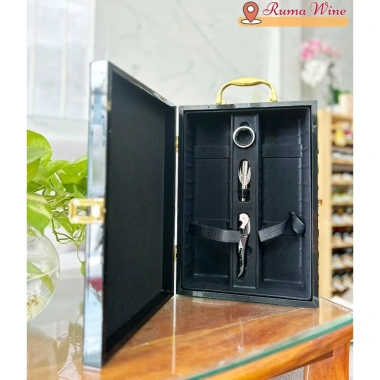 Hộp Đựng 2 Chai Rượu Vang Gỗ Sơn Mài Cao Cấp - Sang Trọng, Quà Tặng Lý Tưởng, Giảm Giá 280.000 8