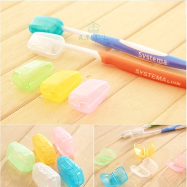 Hộp đựng bàn chải du lịch di động bảo vệ môi trường & đầu cọ, giá 1.000₫