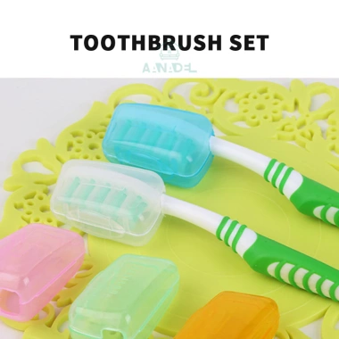 Hộp đựng bàn chải du lịch di động bảo vệ môi trường & đầu cọ, giá 1.000₫