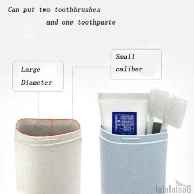 Hộp Đựng Bàn Chải và Cốc Du Lịch Công Tác Tiện Lợi Nhựa Lúa Mạch 34K 4