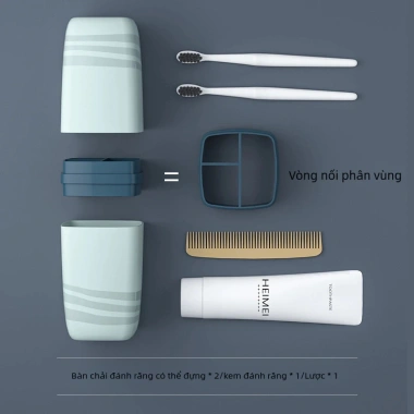 Hộp đựng bàn chải và kem đánh răng mini có nắp đậy - Ly súc miệng gọn nhẹ du lịch, giá 36.400 6