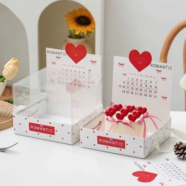 Hộp Đựng Bánh Kem Romantic In Lịch Chấm Bi – Bánh Lạnh, Quà Sinh Nhật, Giá 39.000₫ 4