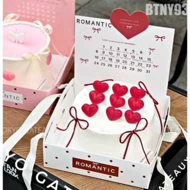 Hộp Đựng Bánh Kem Romantic In Lịch Chấm Bi – Bánh Lạnh, Quà Sinh Nhật, Giá 39.000₫ 6