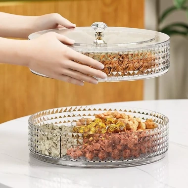 Hộp Đựng Bánh Kẹo Tết Nhiều Ngăn Sang Trọng - Khay Đựng Mứt, Hạt Dưa, Kẹo 2.025
