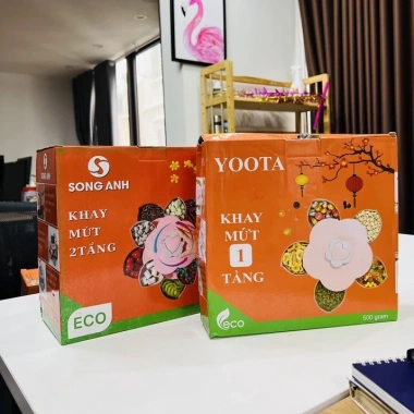 Hộp Đựng Bánh Kẹo Tết Nhiều Ngăn Sang Trọng - Khay Đựng Mứt, Hạt Dưa, Kẹo 2.025