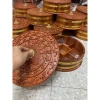 Hộp đựng bánh kẹo tròn đồng gỗ hương Đồ Gỗ Mạnh Nam - Giảm giá 490.000₫