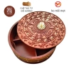 Hộp đựng bánh kẹo tròn đồng gỗ hương Đồ Gỗ Mạnh Nam - Giảm giá 490.000₫ 2