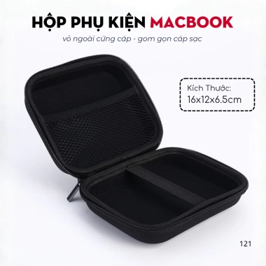 Hộp Đựng Bảo Vệ Sạc & Phụ Kiện MacBook Laptop - Chống Va Đập, Giá Ưu Đãi 147k