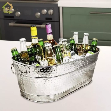 Hộp đựng bồn tắm mạ kẽm Bothyi Xô đá làm lạnh rượu cocktail chịu nhiệt dễ vệ sinh