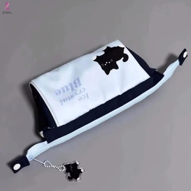 Hộp Đựng Bút Chì Học Sinh K & X Đen Dung Tích Cao Thời Trang Hàn Quốc Cho Bé 7